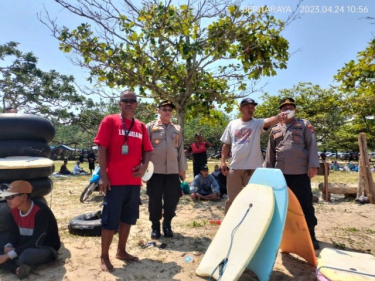 Polsek Panimbang Gelar Giat Patroli Pengamanan Hari Raya Idul Fitri 1 Syawal 1444 - H 2023.