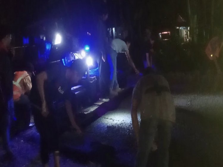 Pembangunan Ruas JL. Babakan Masjid - Pagelaran Diduga Tidak Sesuai Spek