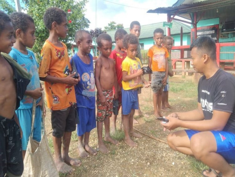 Semakin Terasa Kemanunggalan TNI dan Rakyat di Perbatasan RI-PNG
