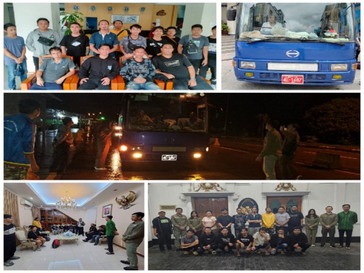 Kantor Atase Pertahanan Indonesia Di Myanmar Evakuasi 14 WNI Korban Tindak Pidana Perdagangan Orang