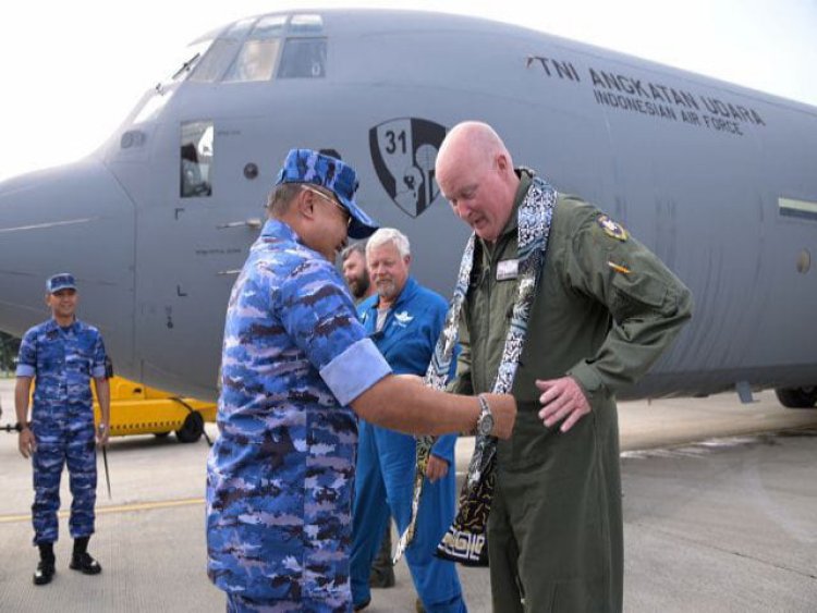 Pesawat C-130J Super Hercules TNI AU Yang Kedua Tiba di Tanah Air