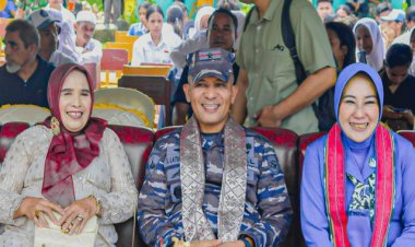 Danlantanal IX Hadiri Pelantikan Dpack Granat Maluku di Pulau Haruku dan Ajak Putra Putri Menjadi Prajurit TNI AL