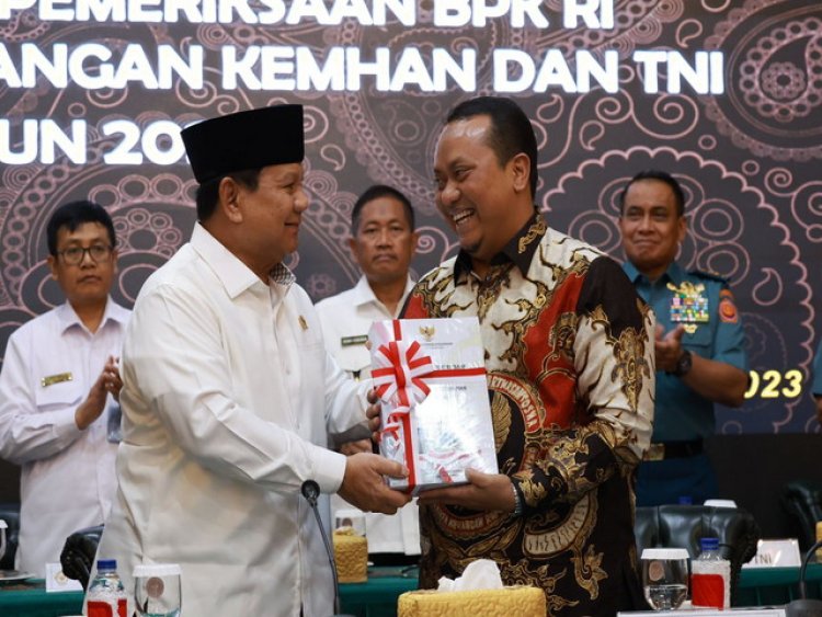 TNI Raih WTP dari BPK, Menhan Prabowo: ini Pertanggungjawaban Atas Amanat Negara kepada Pemerintah