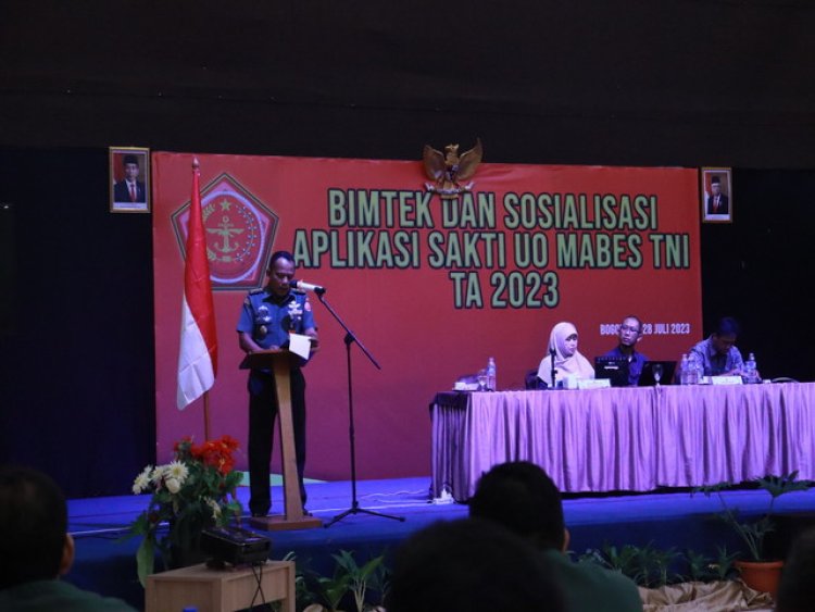 Bimtek dan Sosialisasi Aplikasi Sakti Unit Organisasi Mabes TNI TA. 2023