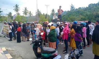 Gelar Aksi Unjuk Rasa di Mapolres Buol, Warga Desa Bodi Desak Polisi Tutup dan Penjarakan Bos PT. Rafe Mandiri Perkasa