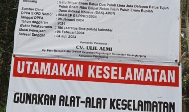 Proyek pengelolaan sumberdaya air Dinilai Janggal, AMP lakukan audensi ke PUPR Pandeglang.