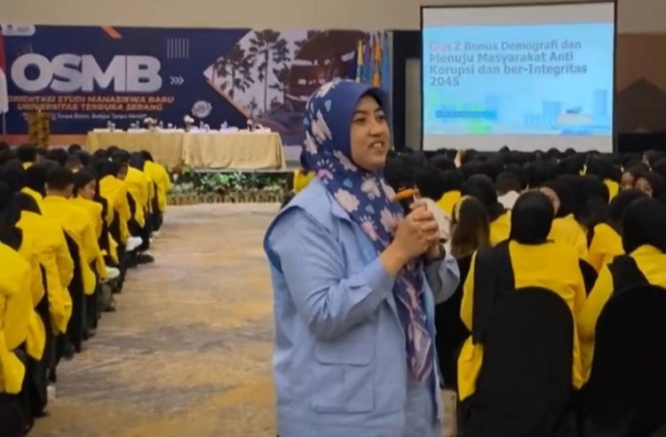 Tanamkan Nilai Integritas, Ketua FORPAK Banten Ratu Syafitri Muhayati Ajak Mahasiswa Baru Tumbuhkan Sikap Antikorupsi