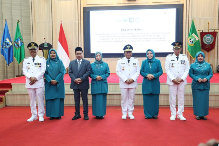 Pj Ketua TP PKK dan Pj Ketua Pembina Posyandu Kota Serang, Resmi di Lantik Pj Ketua TP PKK Provinsi Banten