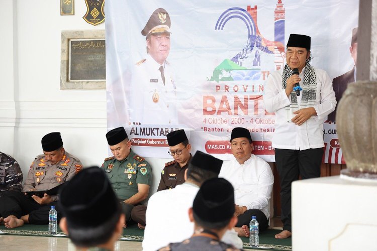 HUT ke-24 Provinsi Banten, Pj Gubernur Bersama Forkopimda Ziarah ke Sultan Maulana Hasanuddin