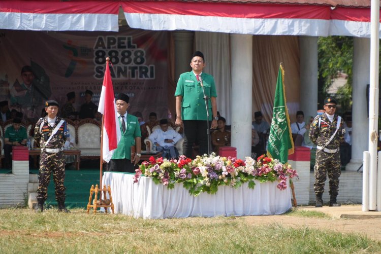 Peringatan Hari Santri Nasional 2024 Dilangsungkan di Lapangan Kecamatan Menes Diikuti Ribuan Santri