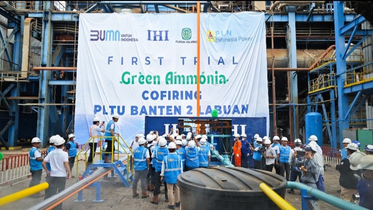 PLN Indonesia Power Lakukan Inovasi Cofiring Green Amonia Di PLTU Untuk Tekan Emisi Karbon, Pertama Di Indonesia