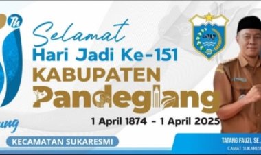 Camat Sukaresmi Beserta Jajaran, Mengucapkan Selamat Hari Jadi Ke 151 Kabupaten Pandeglang Tahun 2025