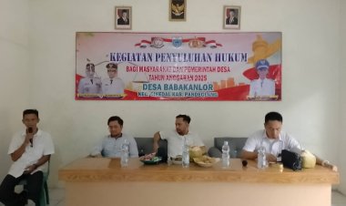 Dalam Rangka Memberikan Edukasi Hukum Ke Masyarakat, Pemdes Babakanlor Cikedal Selenggarakan Kegiatan Penyuluhan Hukum