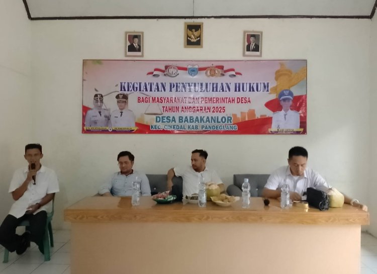 Dalam Rangka Memberikan Edukasi Hukum Ke Masyarakat, Pemdes Babakanlor Cikedal Selenggarakan Kegiatan Penyuluhan Hukum