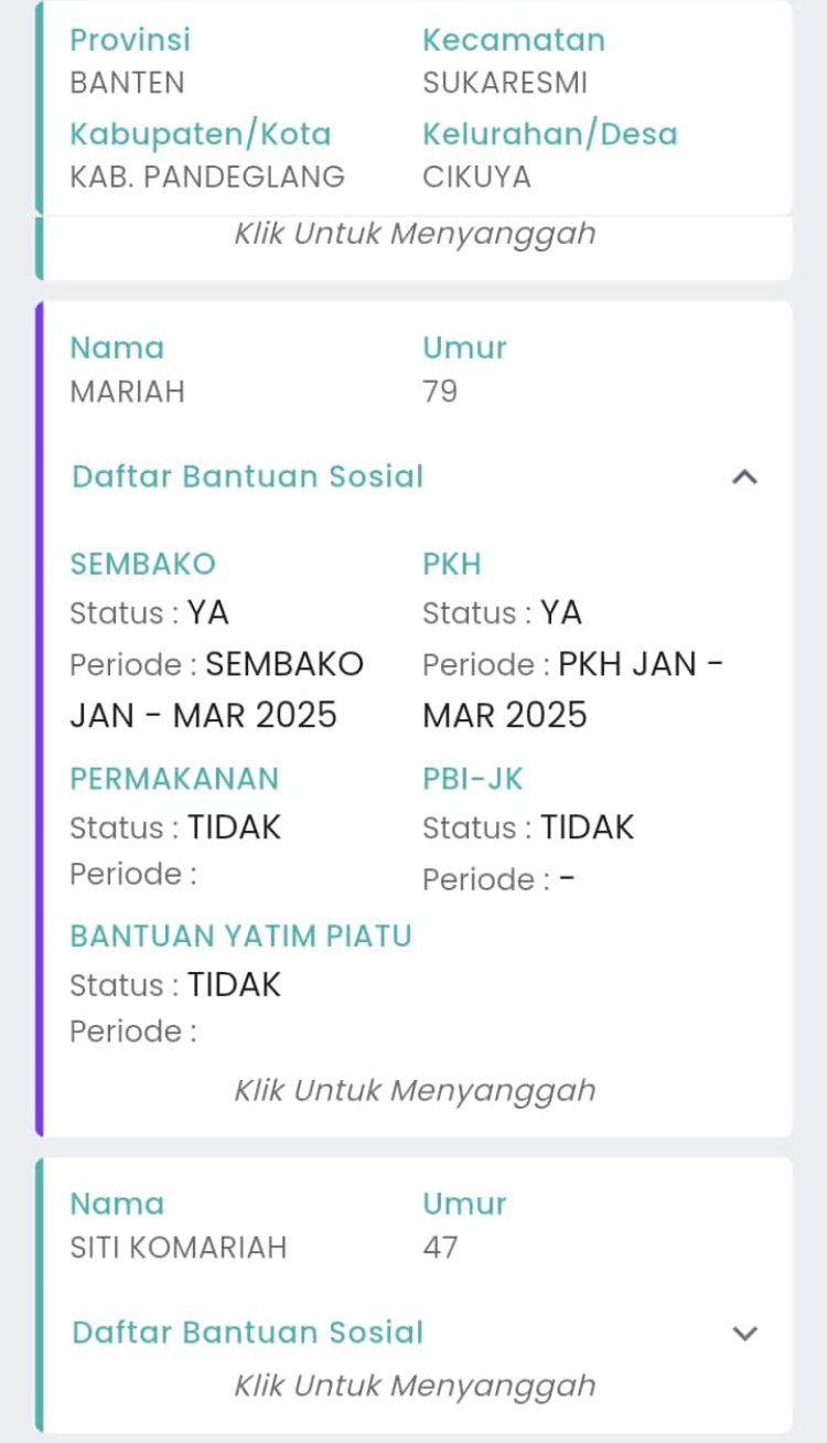 "PKH Cikuya Diduga Bermasalah: Pungutan KPM dan Penguasaan Cip Bank Diperiksa”