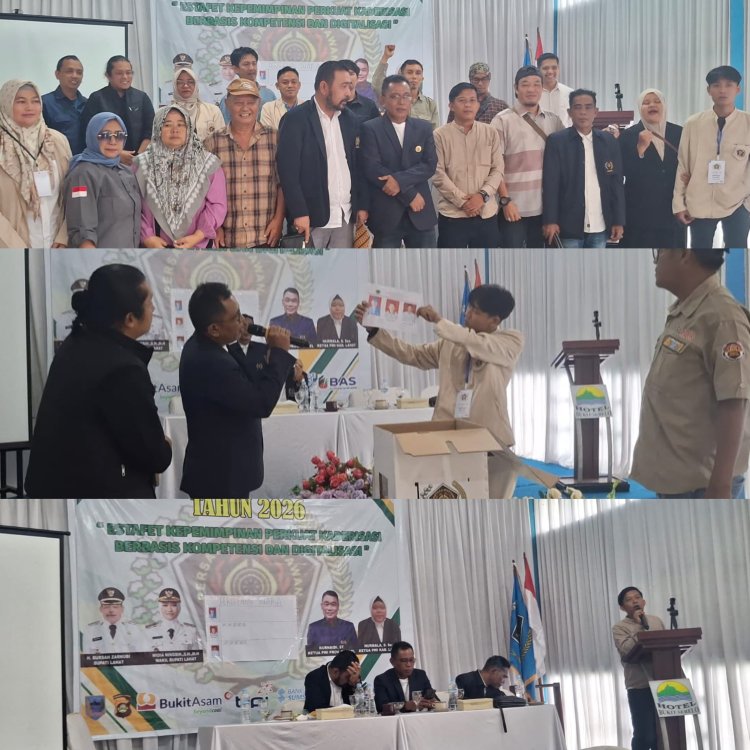 Ketua PWI Kabupaten Lahat Periode 2026-2029, Ehdi Amin Terpilih