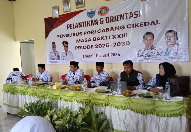 Pelaksanaa Pengukuhan dan Orientasi Pengurus Masa Bakti XXIII Periode 2025–2030, PGRI Cabang Cikedal Dihadiri Ketua & Sekum PGRI Pandeglang