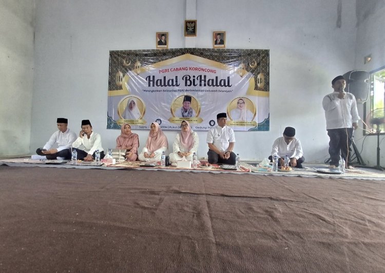 PGRI Cabang Koroncong Selenggarakan Halal Bihalal 2026, Hj. Bai Badariah Sampaikan Terima Kasih Kepada Tamu Yang Hadir