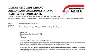 Diduga Langgar SOP BGN, DPC AMIRA Minta BGN, Satgas MBG, Dinkes dan PUPR Pandeglang Evaluasi Operasional SPPG Banyubiru Labuan, Korwil Diminta Tidak Tebang Pilih