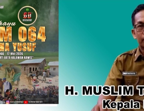 DPMPD Pandeglang Sampaikan Dirgahayu Korem 064 Maulana Yusuf Ke-60 Tahun 2026
