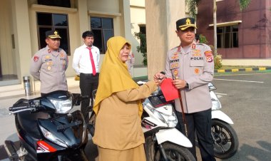Gebrakan Nyata Kapolres Pandeglang: 5 Unit Motor Hasil Buruan Reskrim Langsung Dipulangkan Gratis ke Tangan Warga!