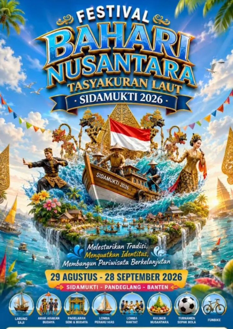 Festival Bahari Nusantara Tasyakuran Laut Sidamukti 2026 Gaungkan Tradisi Pesisir, Warga Sambut Antusias