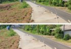 Separuh Badan Jalan Provinsi Amblas, Warga Angsana Khawatir Timbulkan Korban Jiwa