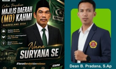 Dean Bayu Pradana, Sampaikan Selamat Kepada Nana Suryana, SE, (Gatuel) yang Terpilih Sebagai Presidium KAHMI Pandeglang Pada Musda IV Tahun 2026