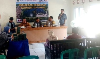 DPUPR Provinsi Banten Gelar Sosialisasi Pekerjaan Revitalisasi Situ Cikedal, Begini Penjelasan Tekhnisnya