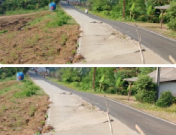 Separuh Badan Jalan Provinsi Amblas, Warga Angsana Khawatir Timbulkan Korban Jiwa