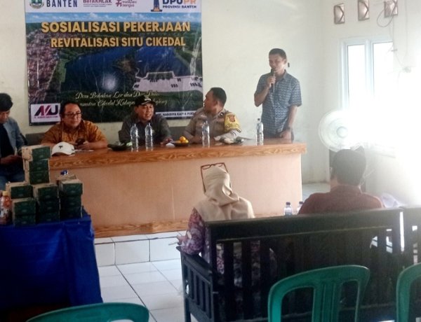 DPUPR Provinsi Banten Gelar Sosialisasi Pekerjaan Revitalisasi Situ Cikedal, Begini Penjelasan Tekhnisnya