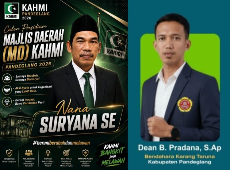 Dean Bayu Pradana, Sampaikan Selamat Kepada Nana Suryana, SE, (Gatuel) yang Terpilih Sebagai Presidium KAHMI Pandeglang Pada Musda IV Tahun 2026