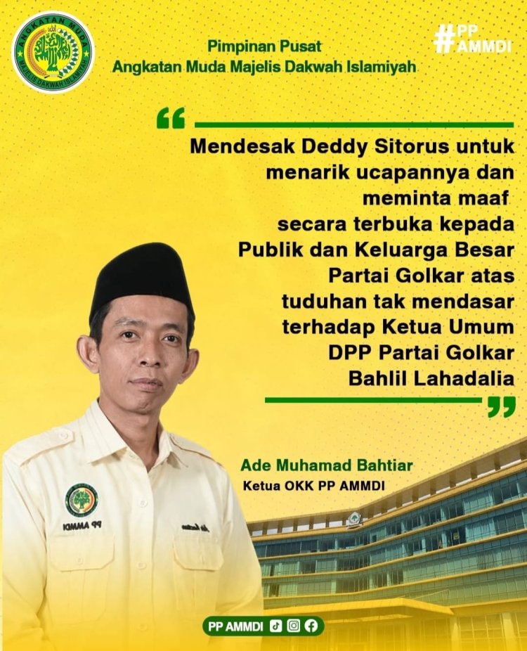 Deddy Sitorus mengalami  degradasi etika kepemimpinan atas tuduhan tak mendasar terhadap Bahlil Lahadalia