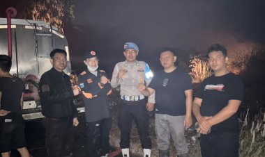 TPA Lame Luhur Kebakaran, Polsek Cikedal, BPBDPK, Kecamatan Cikedal dan Pemdes Karyautama Gerak Cepat Lakukan Evakuasi dan Penanganan