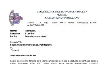 Kepala Kemenag Pandeglang Akan Fasilitasi Aktivis SIGMA Dengan MTsn 2 Pandeglang Soal Adanya Dugaan Pungli