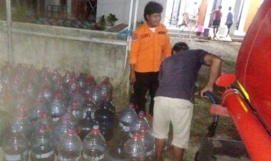 Dua Desa di Sukaresmi di Berikan Bantuan Air Bersih Respon Cepat BPBD-PK Kabupaten Pandeglang