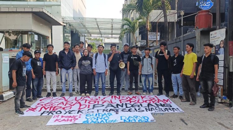 Gerakan Serikat Pemuda dan Mahasiswa Provinsi Banten Sampaikan 6 Tuntutan, Saat Gelar Aksi Ujuk Rasa Di Kantor BGN